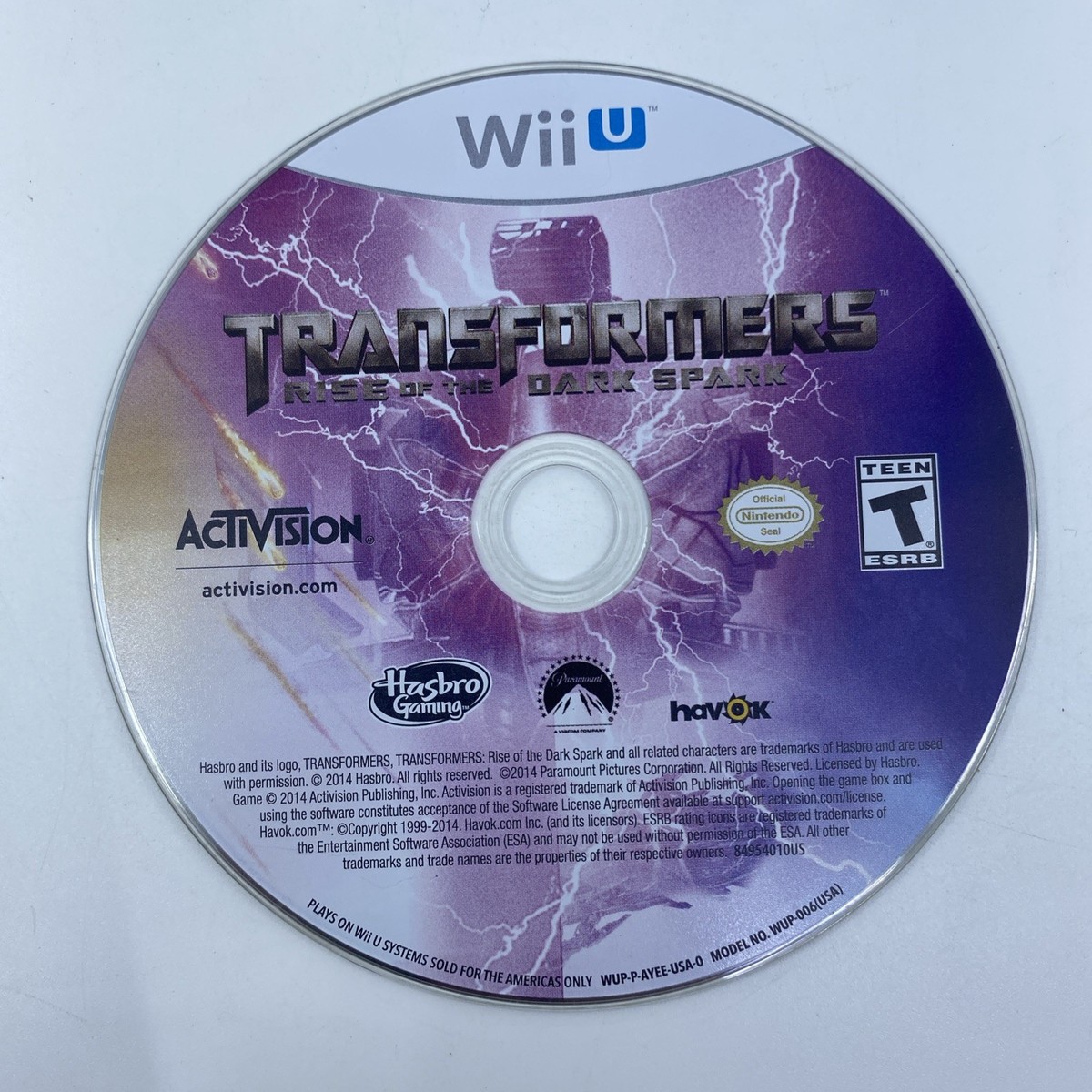 Jeu Vidéo Transformers: Rise Of The Dark Spark - Version Française - Pour Nintendo Wii U - Occasion