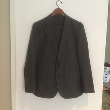 J.Crew Ludlow Slim Suit 38S 30x30 Gray Moon British Wool Cotton Blazer Pants