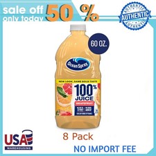 (12 pack) Ocean Spray 100% Grapefruit Juice, ...