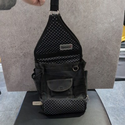 Papermania schwarz gepunktet Handarbeit Beuteltasche Tasche Kunstbedarf Tragetasche