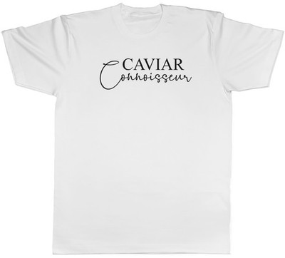 Kaviar Kenner Herren T-Shirt Beluga Fisch Reh Eier Tee Geschenk