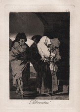 Francisco de Goya plate 22 from Los Caprichos etching Radierung grabado