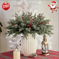 45 Pcs Christmas Decorations, Artificial Greenery Christmas Ornaments Norfolk Pi