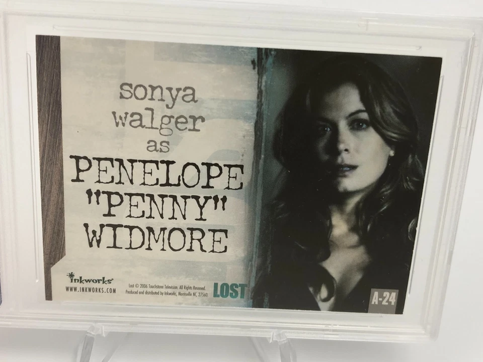 SONYA WALGER AUTO Inkworks Card TV LOST as PENELOPE "PENNY" graded PSA MINT 9 - Image 4 of 4