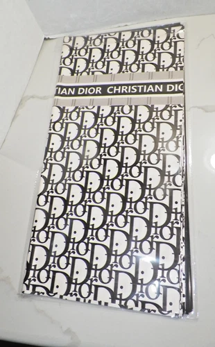 CHRISTIAN DIOR BLACK LOGO TISSUE PAPER BOUTIQUE PACKING NEW