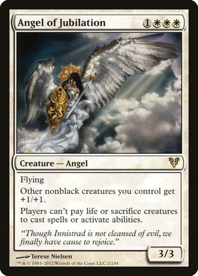 MTG Magic the Gathering Angel of Jubilation (2/252) Avacyn Restored MP