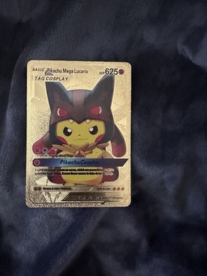 Pokemon Pikachu Mega Lucario Cosplay Card Near Mint Condition | eBay