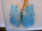 NIB VINTAGE UNBRANDED METAL CLOISONNE BUTTERFLY ORNAMENT — photo 3