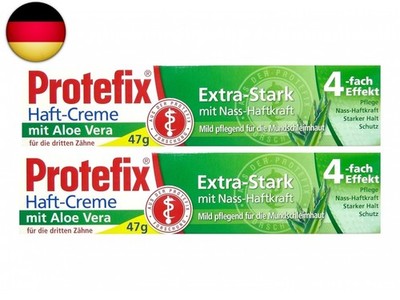2x Haftcreme Aloe Vera Extra-Stark mit Nass-Haftkraft, 40-ml-Stück