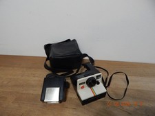 Polaroid One Step 600 White Instant Land Camera w/Strap, Rainbow Stripe Untested