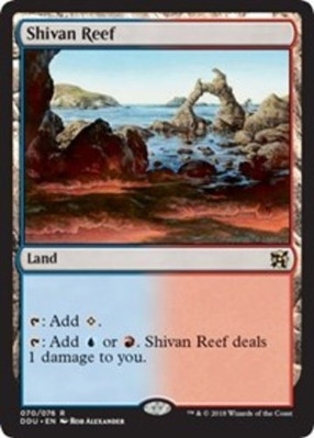 4x Shivan Reef NM-Mint, English Duel Decks: Elves vs. Inventors MTG Magic