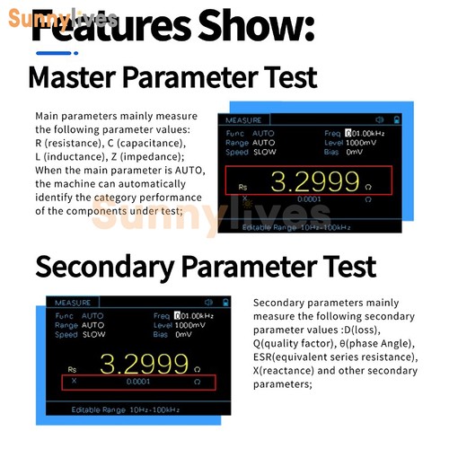 ET432 LCR Bridge Digital LCD Capacitance Inductance Resistance Meter Tester - Picture 9 of 28