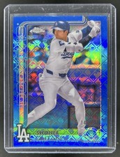 2025 Topps Chrome LogoFractor Shohei Ohtani Blue Refractor #/150 Dodgers