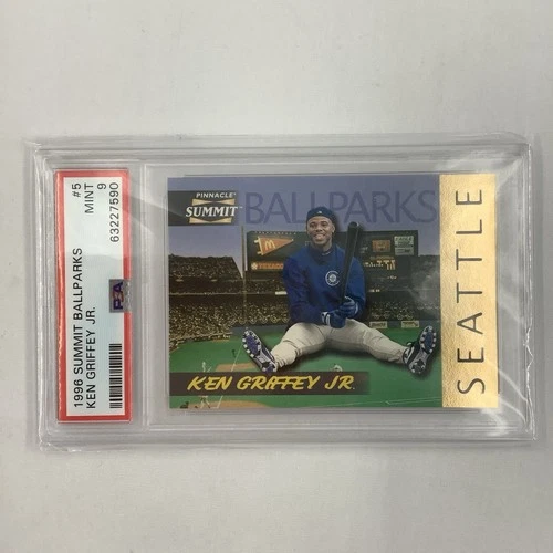 1996 Pinnacle Summit Ken Griffey Jr Ballparks /8000 PSA 9 Mariners