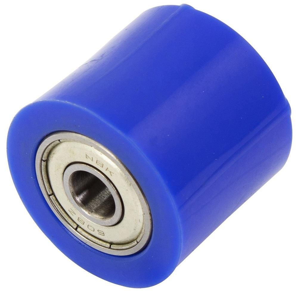 BikeIt Motorcycle Motorbike Chain Roller 32mm Blue Replacement Roller