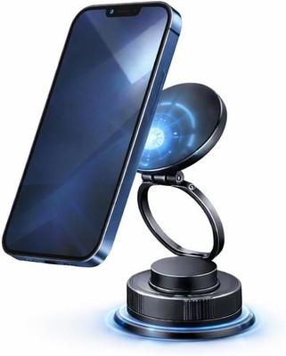 2025 Mag-Safe Car Phone Mount   Super Strong Suction + Magnetic Hold, 360°