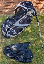 Callaway Golf Black/Silver/White Stand Bag With Raincover