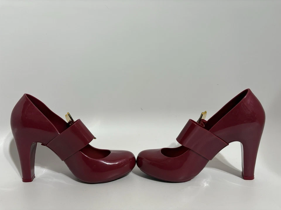 Vtg Vivienne Westwood Anglomania x Melissa Pink Heels US7 - Image 4 of 4