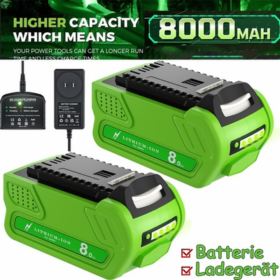 #ad 8.0Ah Lithium Battery charger For Greenworks G MAX 40 Volt 29462 20202 29252 $162.99