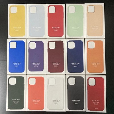 For iPhone 12 / 12Pro NEW Silicone Case w/Magsafe-Multiple Colors