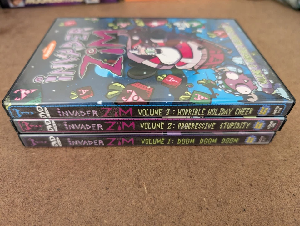 Invader Zim Complete Series Volume 1-3 6-Disc DVD Set Nickelodeon 1 2 3 - Image 3 of 3