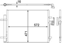 Mahle Kondensator Klimaanlage Ac 441 000S FüR Volvo Ford WA6 Rover Mondeo BA7 4