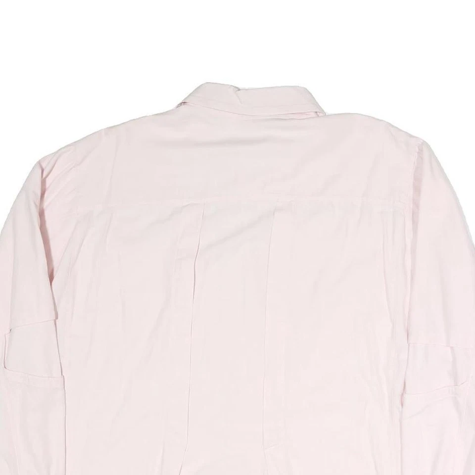 JOBIS Hommes Rose Coton Mélange Chemise XL Bouton Manches Longues Décontracté - Photo 4/4
