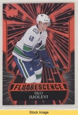 2020-21 Upper Deck Fluorescence Red Olli Juolevi #F-38 READ 8tn