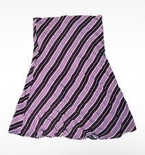 Vintage Y2K Pink Brown Striped Midi Skirt