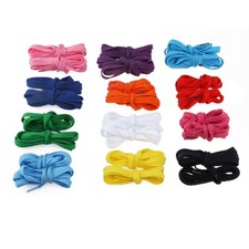 12 Pairs Flat Shoe Laces Strings Polyester Nylon for Sports Shoes Boots