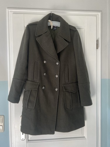Toller - Kurzmantel von - Yest - Gr M- Grün Military Mantel Loden Look