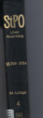 De Gruyter StPO Großkommentar Pflichtfortsetzung Bd 4  §§ 296 bis 373a 24 Aufl