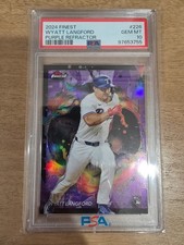2024 Topps Finest - Rare Wyatt Langford Purple Refractor Rookie /125 (RC)