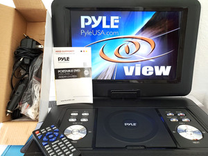 PYLE, USA Portable 14" Monitor PDH14 Multimedia/DVD USB/SD Slots Excellent Cond.