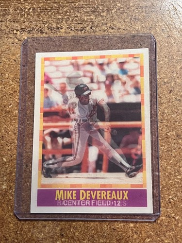 1990 Sportflics mike devereaux #114 card