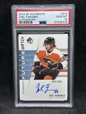 2019-20 Joel Farabee Future Watch Auto PSA 10 SP Authentic RC
