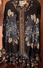 farm rio xl Tapestry Dress NWOT And No Belt In Black