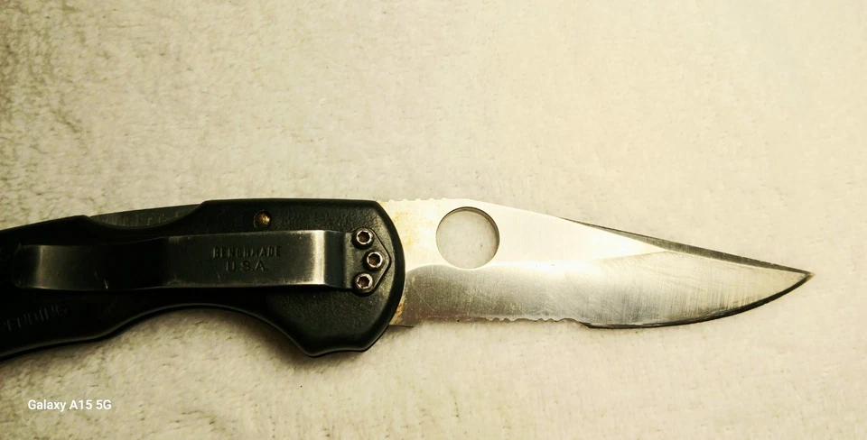 Logo Balisong hecho en banco Ascent 830s muy temprano descontinuado. ATS34 Increíble Foto 2 de 4