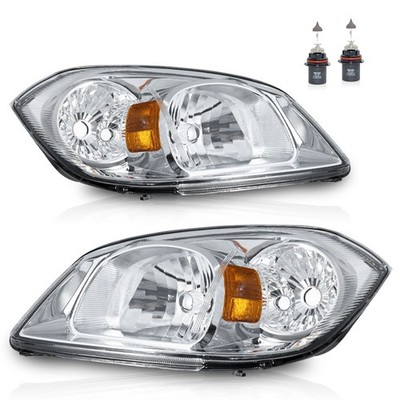 Pair Headlights For 2005-2010 Chevy Cobalt / 07-09 Pontiac G5 / 05-06 Pursuit