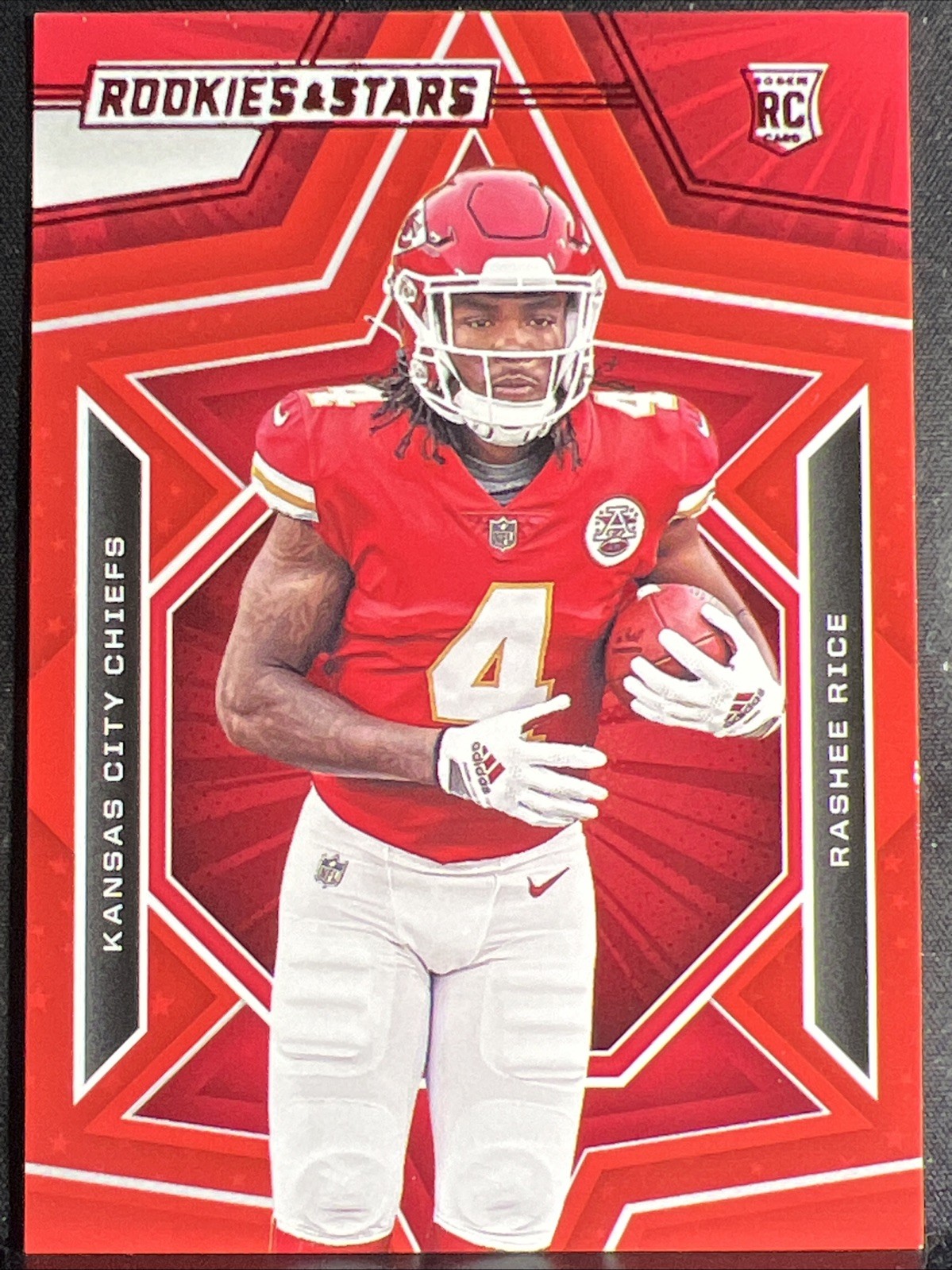 2023 Panini Rookies & Stars  Rashee Rice #176 Red Parallel (RC) Chiefs