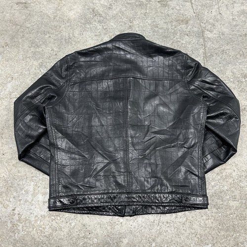 Chaqueta de motocicleta Ralph Lauren etiqueta negra de cuero de cocodrilo para mujer talla 6 rara EE. UU. - Imagen 12 de 13