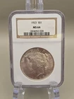 1923 Peace Silver Dollar $1 - NGC MS64