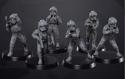 Star Wars Legion Miniatures - Imperial Authority Tie Fighter Pilots Flight Squad