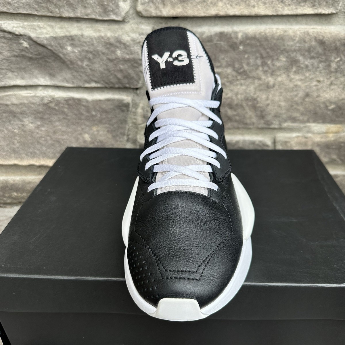 ADIDAS Y-3 KAIWA YOHJI YAMAMOTO BLACK WHITE PANDA BC0908 Men US‎ 10 RARE Brand New Size 12.5 - Adidas Y-3 Kaiwa Black Panda 2018  main image 4