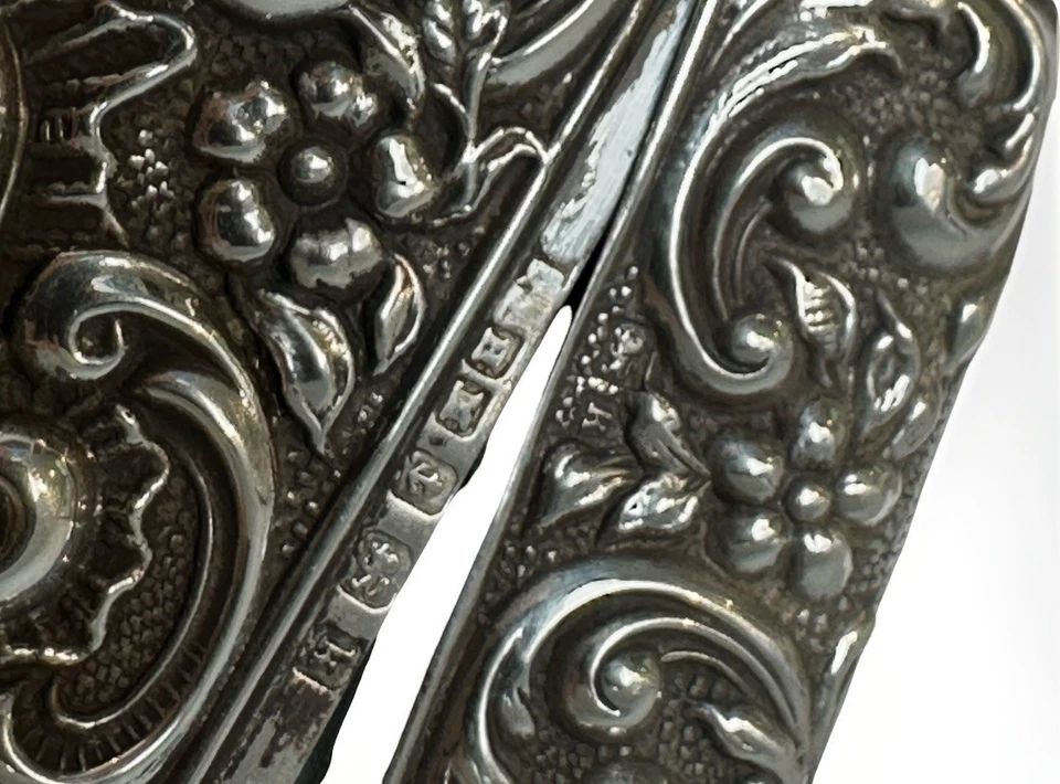 Victorian Sterling Silver Calling Card Case Rococo Style Ornate Repoussé 54g 925 - image 4 of 4