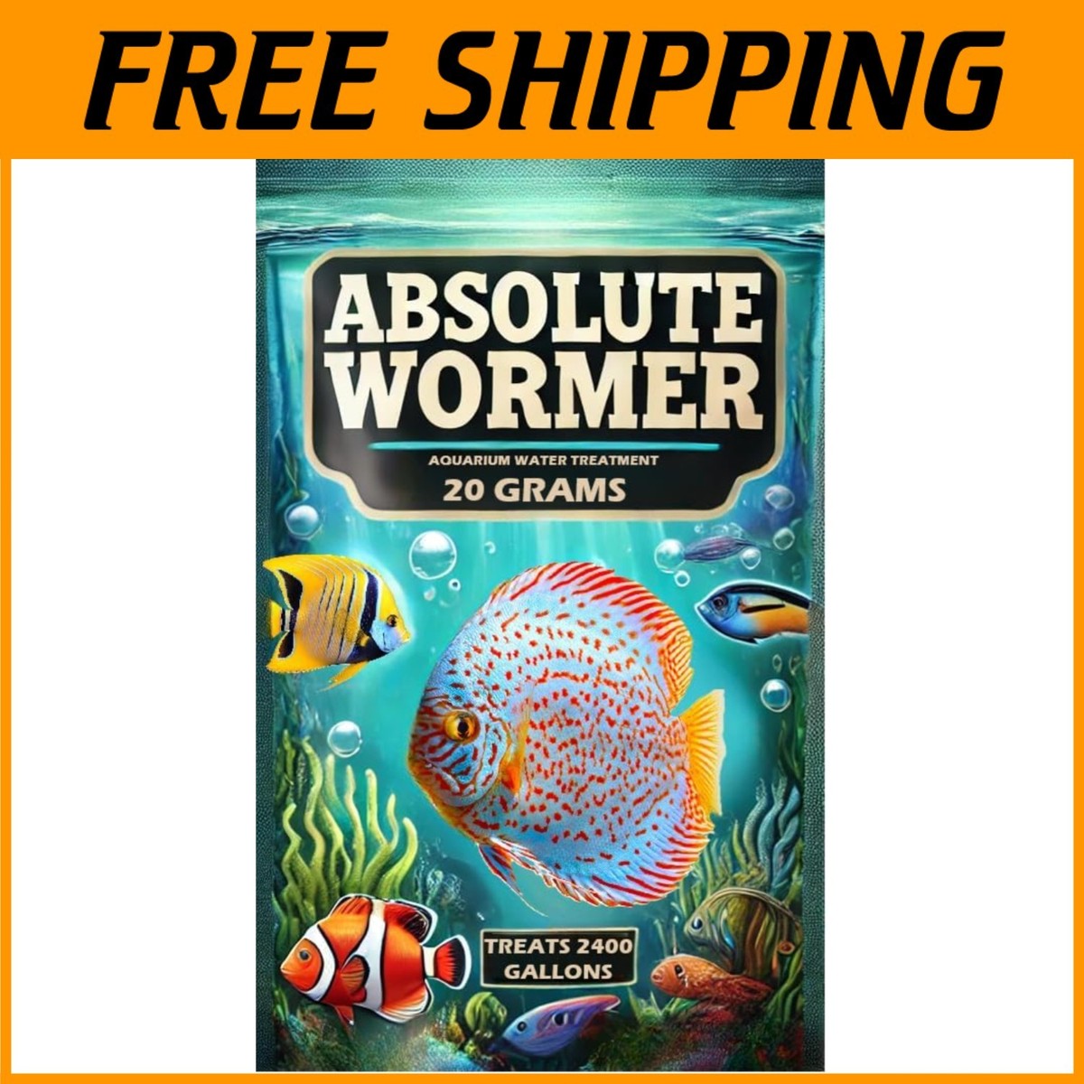 20g Flubendazole Fish Wormer for Diatoms, Flukes & Parasites