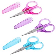 3 Pcs Small All-Purpose Craft Scissors Mini Detail Scissor Pink, Purple, Blue