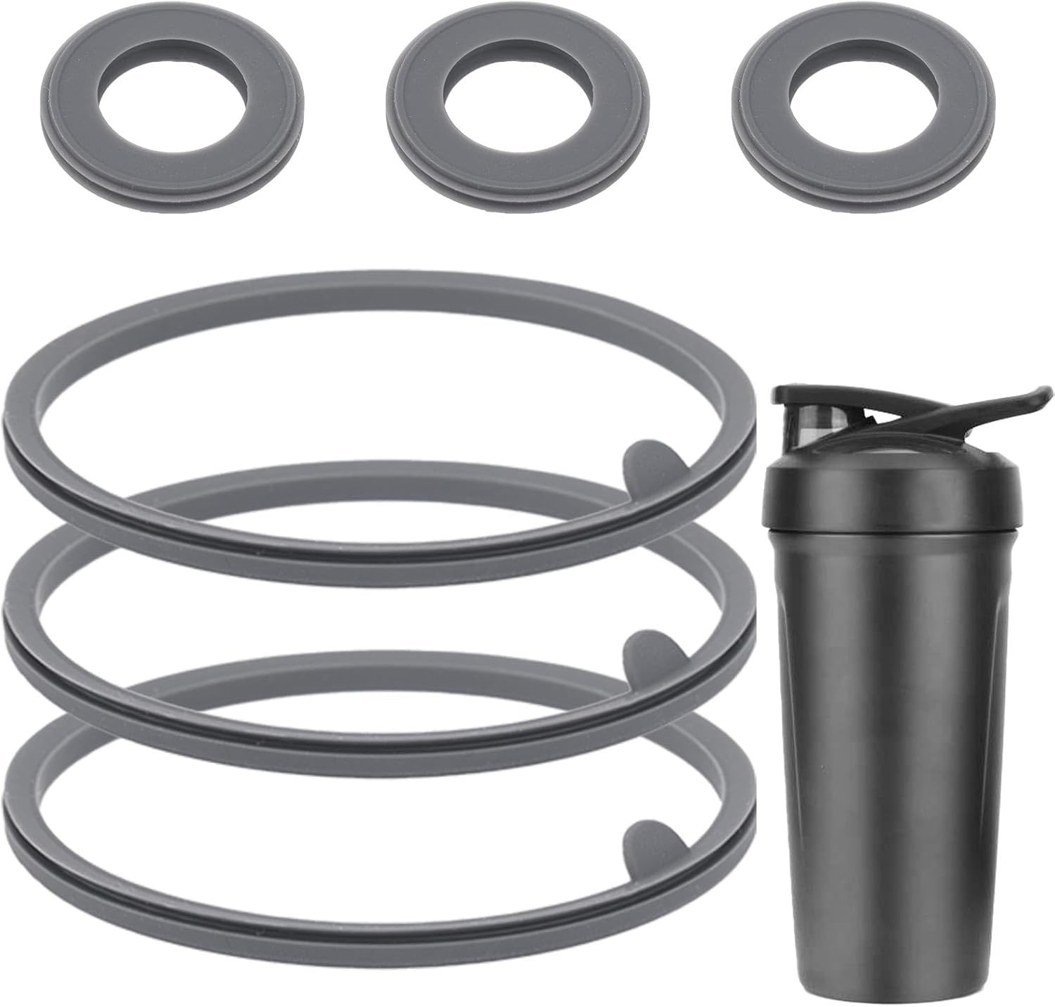 6Pcs Lid Gasket Replacement for Blender Bottle Strada Flip S