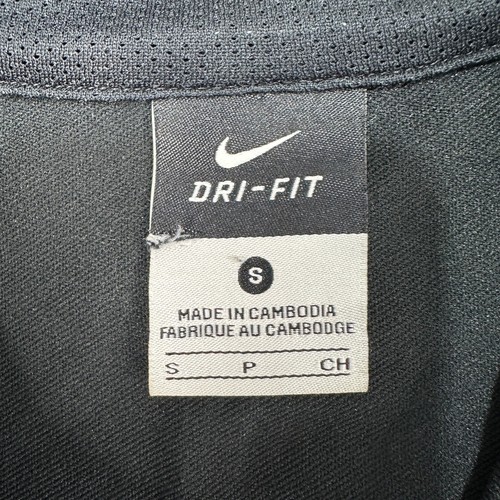 Nike Dri-Fit Activewear Jacket Girls S Black White Full Zip Long Sleeve Stretchy - Picture 5 of 9