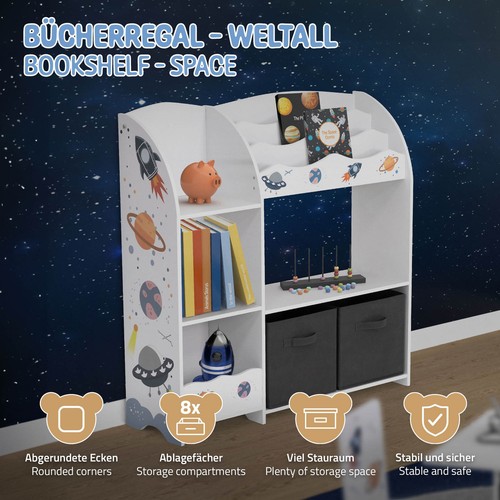 Joyz Kinderregal Bücherregal Kinderzimmerregal Spielzeugregal Aufbewahrungsbox - Bild 2 von 7